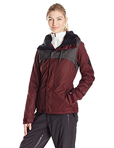 686 Women's Parklan Mystique Insulated Jacket, Black Ruby/Clear Black, Medium 686 Women's Parklan Mystique Insulated Jacket, Black Ruby/Clear Black, Medium