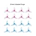 BETAFPV 16pcs 31mm 3-Blade Props 0.8mm Sharft Hole Tri-Blade Propeller Transparent Pink and Blue with Removal Tool for Tiny Whoop Quad