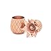 The Pineapple Co Pineapple 2 Oz. Shot Glasses by W&P Design, Set of Two, Handmade, Copper (Rose Gold)
