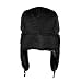 Tirain Unisex Winter Trooper Ushanka Hat Ear Flap Hat with mask (Black, one size)