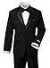 Spring Notion Boys' Classic Fit Tuxedo Set, No Tail 2T Black