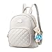 Leather Backpack Purse Satchel School Bags Casual Travel Daypacks for Womens (white)
