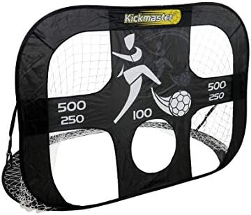 Kickmaster Large Quick Up Goal and Target Shot 2017 Version Large Yellow/Black