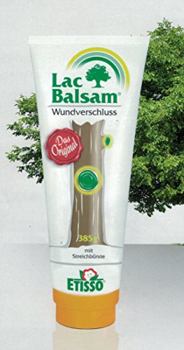 Etisso® LacBalsam® Wundverschluss für Bäume (385g) · Wundbalsam Baum · Baumpflaster bei Rindenverletzung & Schnitten · Baumwachs zur Wundbehandlung · Speziell für Ziergehölze & Obstbäume