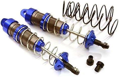 Integy RC Model Hop-ups C28475BLUE Machined 105mm Rear Big Bore Shocks for Traxxas 1/10 Stampede, Rustler & Slash