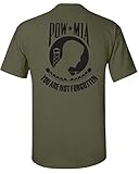 Jacted Up Tees POW/MIA Front and Back Men's T-Shirt SHIPS FROM OHIO USA