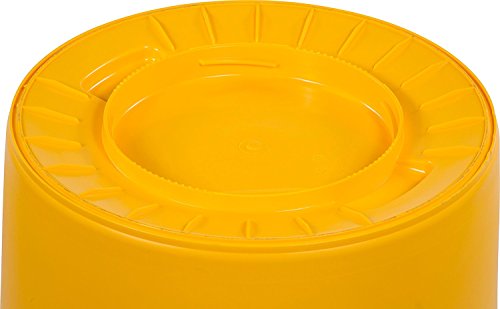 UltraSource Commercial Waste Container, 32 gal, Yellow