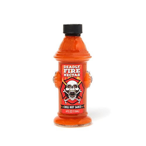 Deadly Fire Nectar Chili Hot Sauce in Glass Fire Hydrant Bottle