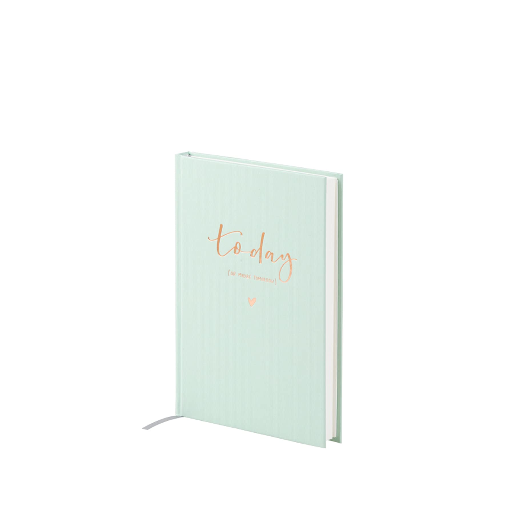 Rössler Papier 18831430001 - My Journal boek met foliedruk DIN A5, 192 pagina's geruit, hardcover, pastel mint today