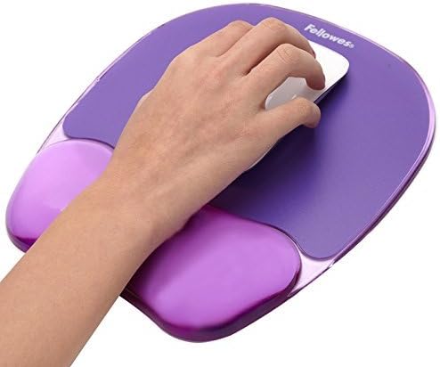 Ergonomic Mouse Pads DELAIRUI Armrest Silica Gel Pad Office Part,Pro-Ergonomic Hand Pillow Relieve Wrist Fatigue. Used for laptop PC Pad in the Computer Long-Term Work. (purple)