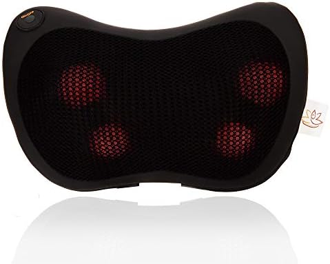 Shiatsu Pillow Massager with Heat for Neck, Back, Shoulders and Feet - Ideal for Massage Relaxation, Tension Release & Pain Relief