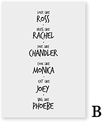 Ù…Ù„ØµÙ‚ Friends Tv Show Ù„Ù„Ø£Ø±ÙŠÙƒØ© Ø§Ù„Ù…Ø§Ø¦ÙŠØ© Ø¹Ù„Ù‰ Ø§Ù„Ù‚Ù…Ø§Ø´ Ù…Ø·Ø¨ÙˆØ¹ Ø¹Ù„ÙŠÙ‡ Ø§Ù‚ØªØ¨Ø§Ø³Ø§Øª ÙÙ†ÙŠØ© Ø¬Ø¯Ø§Ø±ÙŠØ© Ù…Ù† Ø£Ø¬Ù„ ØºØ±ÙØ© Ø§Ù„Ù†ÙˆÙ… ÙˆØ¯ÙŠÙƒÙˆØ± Ø§Ù„Ù…Ù†Ø²Ù„ Amazon Ae