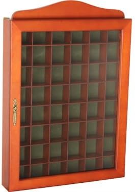 VITRINA PARED DEDALES PUERTA NOGAL 27x4x40cm UM-8B: Amazon.es: Hogar