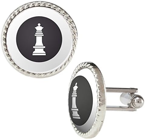 Vector Illustration of Chess Pieces - Queen Cufflinks