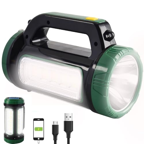 SUYOOULIN LED Searchlight Spotlights 10000LM Solar