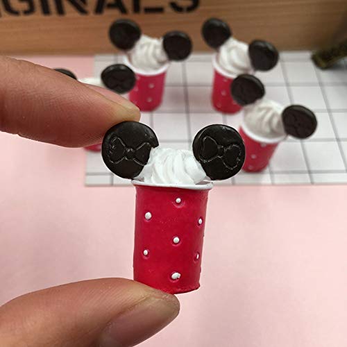 ZAMTAC ! 5pcs/lot Resin Kawaii Newest Miniature Cups for Scrapbooking, Dollhouse Accessory, Embellishment DIY - (Color: Mix Different Design)