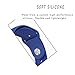 XIYA Soft Silicone Replacement Sport Band for Apple Watch for 2 Lengths, Royal Blue,38mm