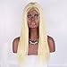 EAYON HAIR 613 Blonde Lace Front Wigs Human Hair for Women Natural Straight Glueless Brazilian Virign Hair Wigs with Baby Hair 14 inch
