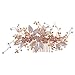 SWEETV Bridal Wedding Hair Comb Handmade Wedding Hair Accessories for Brides Wedding Hair Piece Headpiece for Brides Bridesmaid