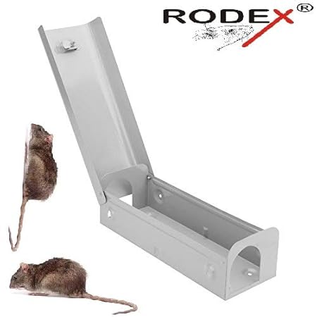 RODEX GL-I Heavey Duty Rodent Bait Station with Lock Grey Color-8 Pcs Pack