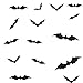 60 Pack Halloween Decorations Scary Bats 3D Black Bats Wall Decals -Home Decor or Halloween Party Supplies (Assorted Size)