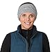 TrailHeads Ponytail Headband | Cable Knit Winter Ear Warmers | Fleece Ear Band Women - Storm Grey