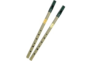 Traditional Irish Feadog Set of 2 Whistle Brass Key"D" and"C"