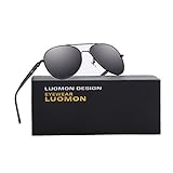 LUOMON MB209 58mm Polarized Aviator Sunglasses