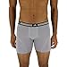 Men's Athletic Stretch Boxer Brief Underwear (2 pack), SMALL, White/ Aluminum 2 Aluminum 2