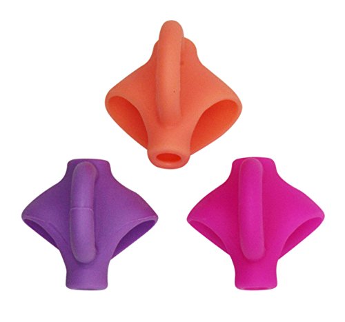 Kids Pencil Grips 3 Fingers Positioning Writing Aid Grip Posture Correction Tool Pen Holder - Thumbnail 3