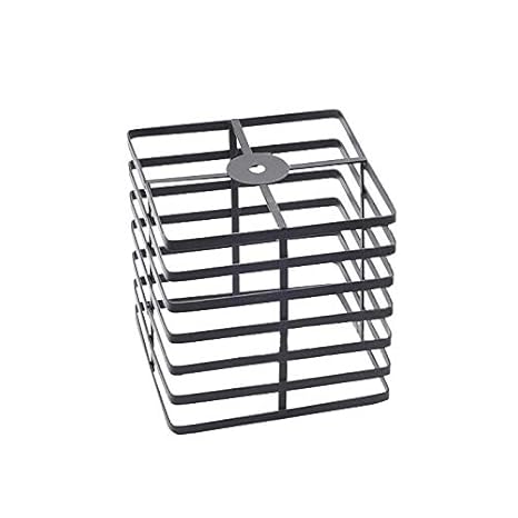 Stglighting Simple Style Black Metal Bulb Guard Iron Retro Fixture