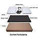Deston Computer Cart Wood CPU Rolling Stand, Mobile PC Cart Holder, Computer Tower Stand with Brake Wheels Under Home Office Desk, Black
