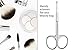 BeeSpring Rounded Nose Hair Scissors. Round Tip Scissor for Ear, Eyebrow, Beard and Mustache Trimming - 3.5