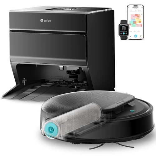 Lefant M5 Max Saugroboter mit Wischfunktion, 23000 Pa Saugkraft, dToF LiDAR Navigation, Dual-Band 5GHz/2.4GHz WLAN, selbstreinigende Wischtuch-Saugsta