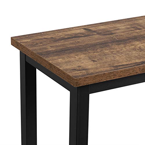 WOLTU BT33hov 1x Bartisch Bistrotisch Stehtisch Esstisch, Metallgestell, Tischplatte aus MDF, Holz Vintage, 100x40x100cm… – Bild 7