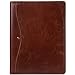 Alpine Swiss Genuine Leather Writing Pad Portfolio Business Case for Left & Right Handed Use with Tablet Sleeve Brown