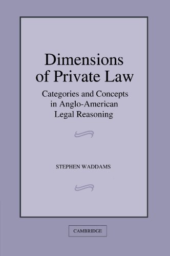Dimensions of Private Law: Categories and Concepts in Anglo-American Legal Reasoning