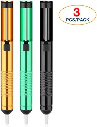 ANGIX Desoldering Wick Solder Sucker Desoldering Vacuum Pump (3pcs/pack(3 colors))