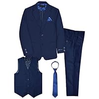 Boys Formal Dresswear Suit Set #JL48 (7, Royal Blue)