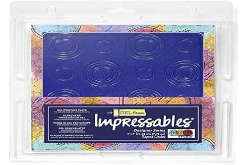 Gel Press Gel Plate, Multicoloured, 7 Count (Pack of 1)