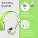 LilGadgets Connect+ Wired Kids Headphones for School with Microphone, Volume Limiting & Noise Reduction On-Ear Headset with Cord, SharePort Technology & SoftTouch Padding, Green Headphones for Kids