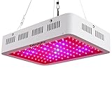 Galaxyhydro LED Grow Light,300W Indoor Plant Grow Lights Full Spectrum with UV&amp;IR for Veg and Flower ()