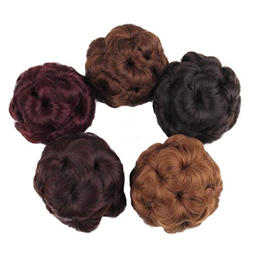 Jiayi Hair Chignon Scrunchie Bun Braided Hair Bun Extensions Clip