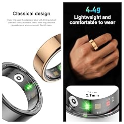 EOGBM Smart Ring Fitness Tracker Health Heart