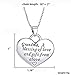 Grandma Heart Pendant Necklace - Grandma a blessing of love and gift from above - Family Necklace