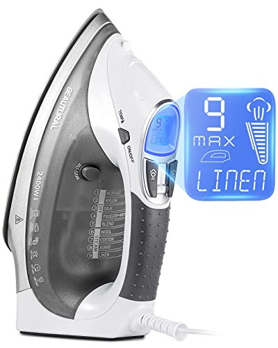 BEAUTURAL 724-0001 Steam Iron, HandHeld, White