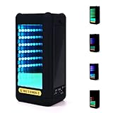 Magic Bluetooth Speaker, Bodecin Portable Colorful LED Wireless Stereo Speaker Built in Mic Support TF Card for iPhone Android with 3.5mm Audio Cable and USB Charging Cable