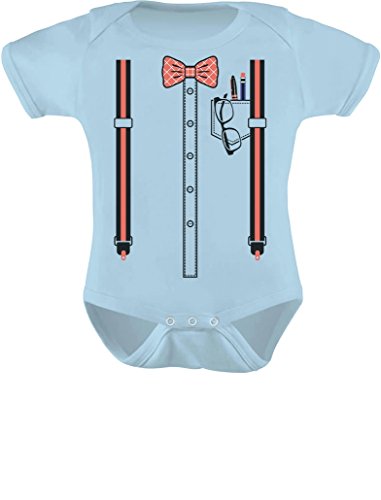 TeeStars - Halloween Nerd Suspenders Bowtie Geek Easy Costume Baby Bodysuit