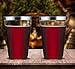 Silver Plastic Cups 14 Oz. Pack Of (60) Clear Disposable Plastic Cups - Silver Rim Cups - Fancy Hard Plastic Cups - Party Accessories - Wedding - Elegant Clear Cups- Tumblers
