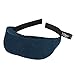 Plemo Velvet Eye Mask Ultra-Soft 100% Light Blocking, Adjustable Strap Design Breathe-Easy for Bedtime & Travel (Peacock Blue)